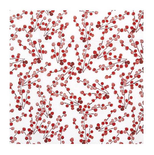 Cocktail Paper Napkins, Little Berries 25cm *ETA Nov